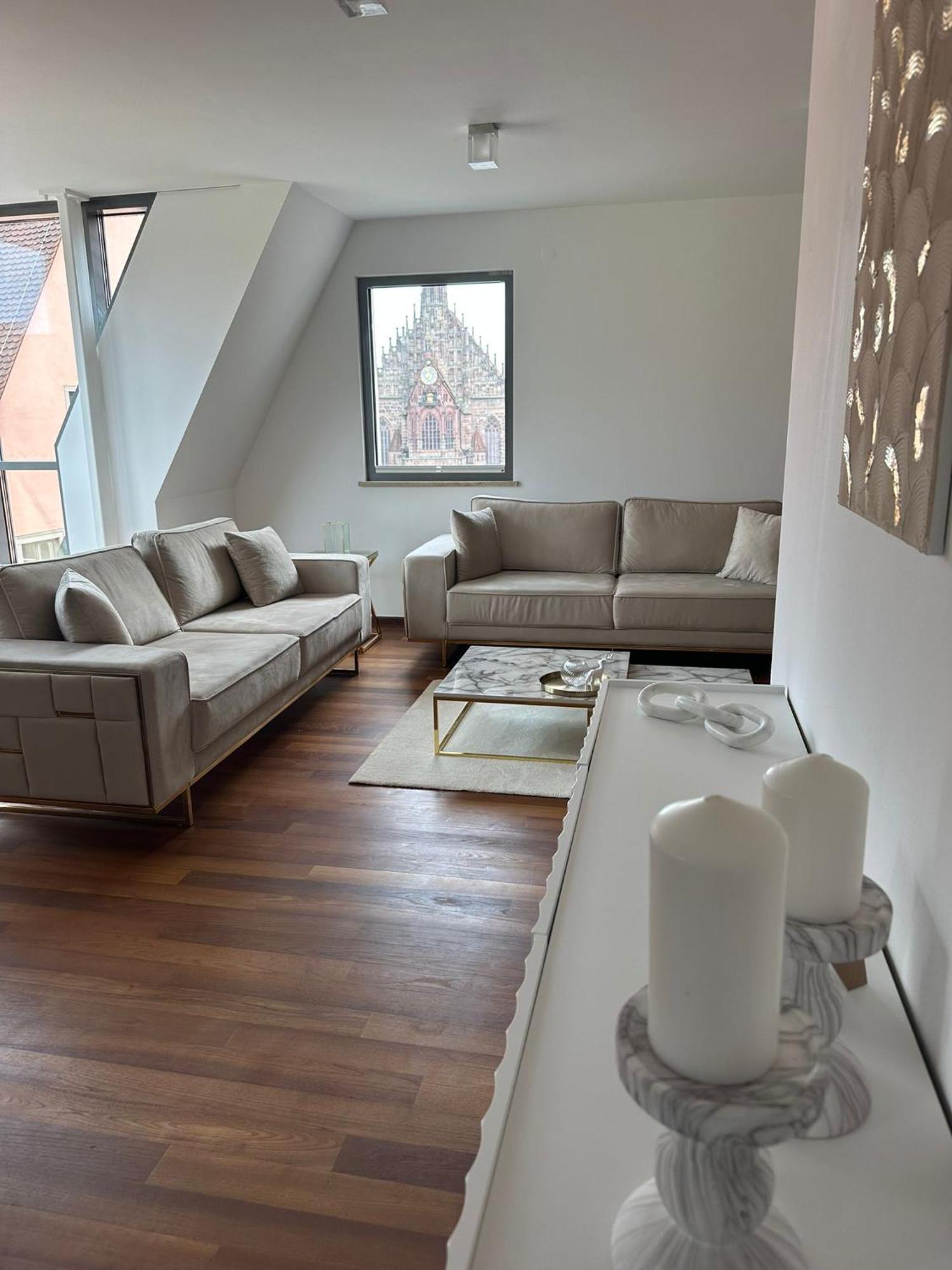 Ferienwohnung Luxury Penthouse In The Center Nürnberg Exterior foto